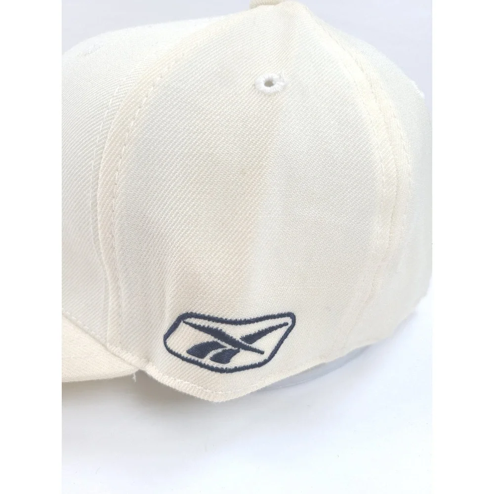 Reebok Chicago Bears NFL On Field Fitted Hat 7 7/8 Cream Wool Flat Brim Cap